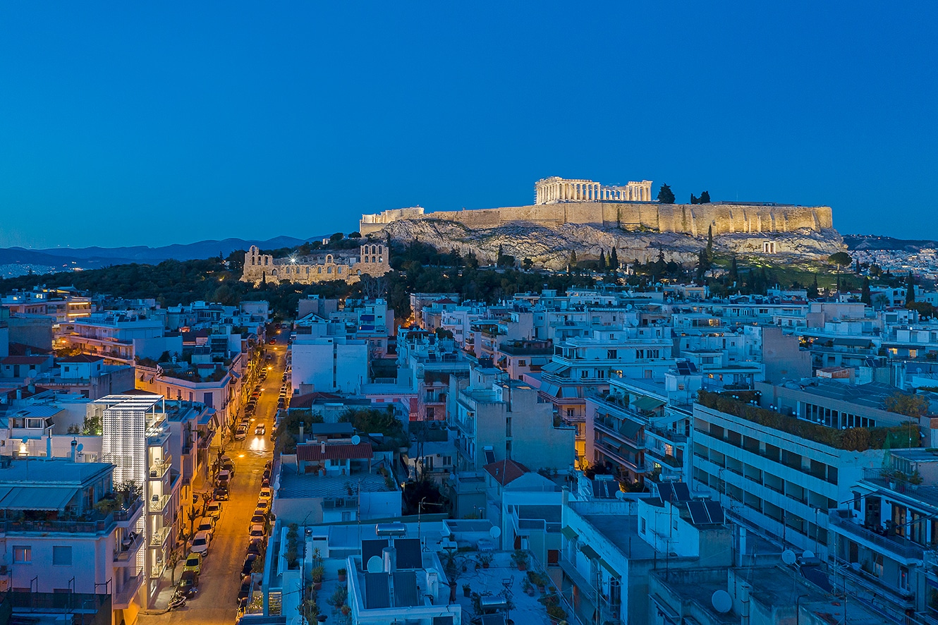 Drone of Athens Acro Urban Suites