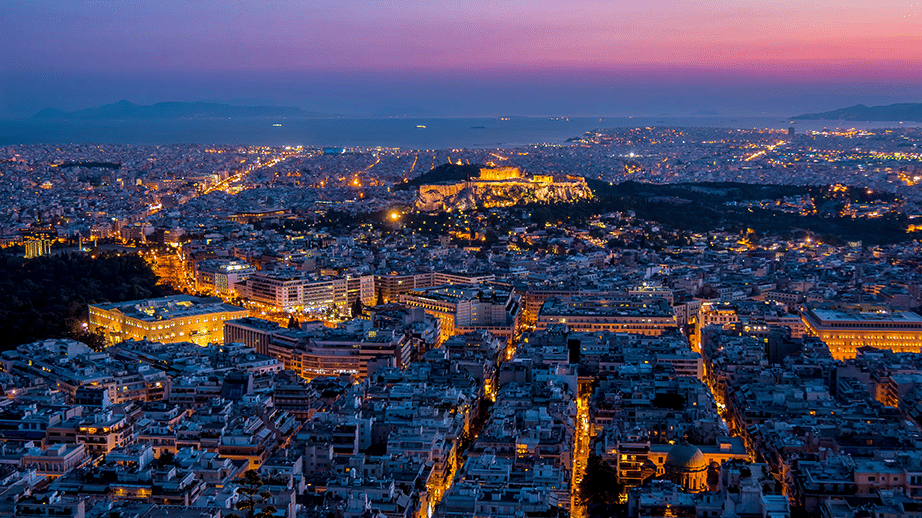 Athens by drone
